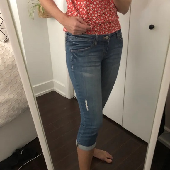 GRG DENIM cropped low rise jeans - Picture 2 of 6